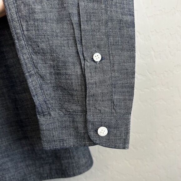 Fred Perry Button Down Shirt Men's Large Slim Fit Gray Plaid Check Collar Adult - Picture 7 of 10